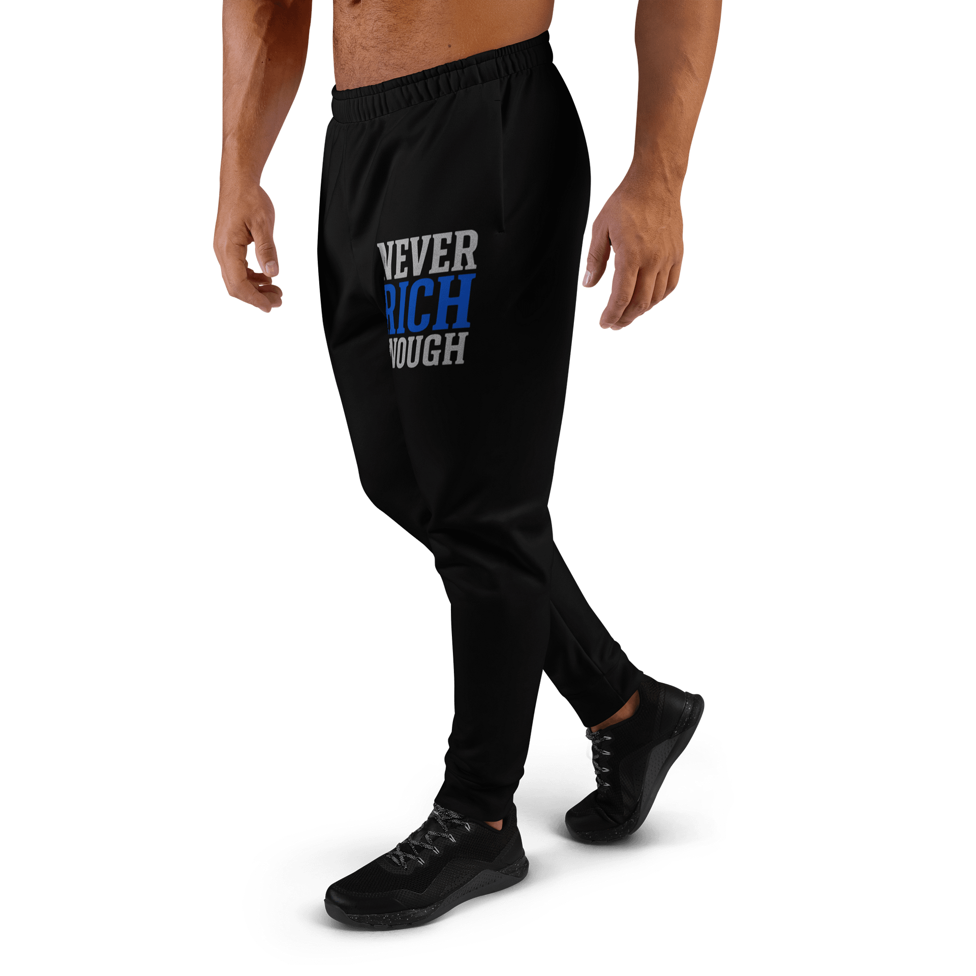 Never Rich Enough All-Over Print Joggers product image (1)