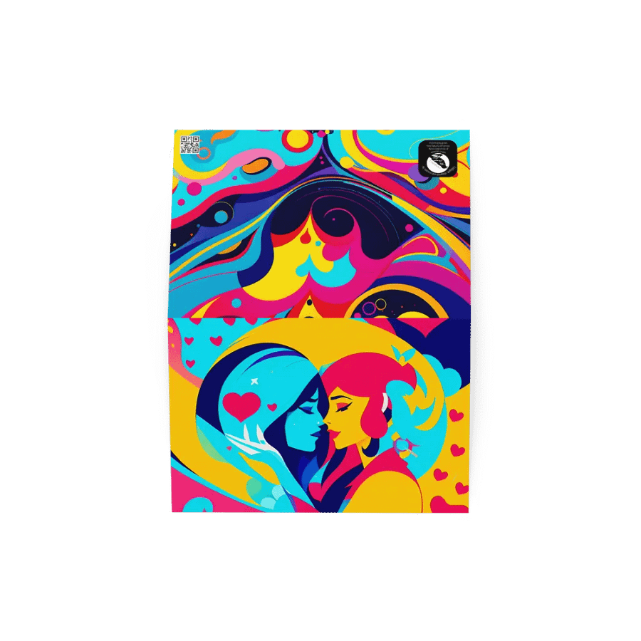 Lesbe Valentines, Vivid Vibrant Us Card product image (19)