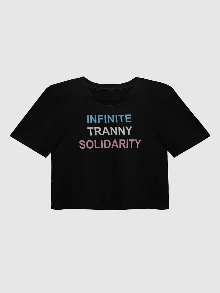 INFINITE TRANNY SOLIDARITY Crop Top product image (5)