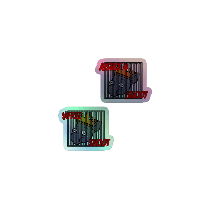 Justice 4 Snoot Holographic Sticker Sheet product image (1)