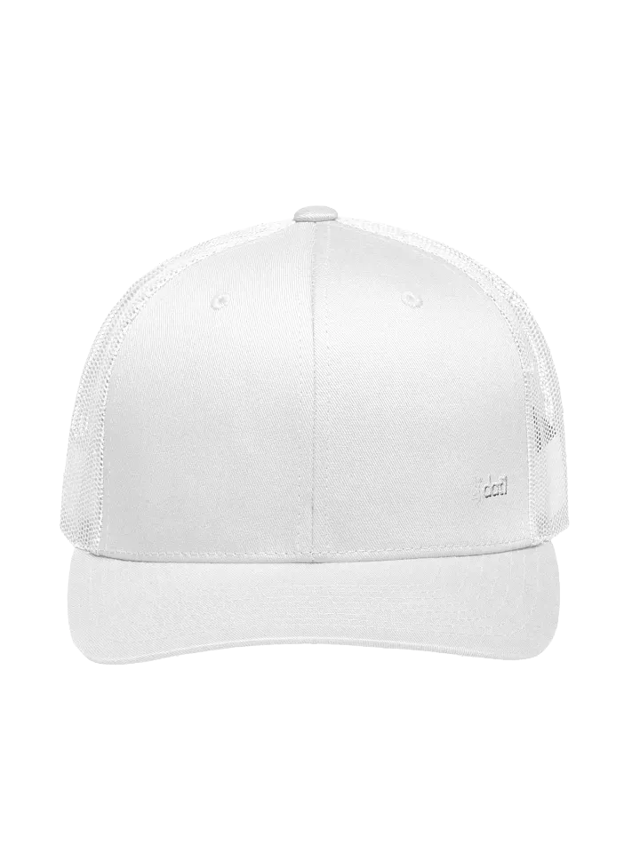 [DJDAT1] Signature Logo Embroidered Trucker Hat (SMALL white logo) product image (1)