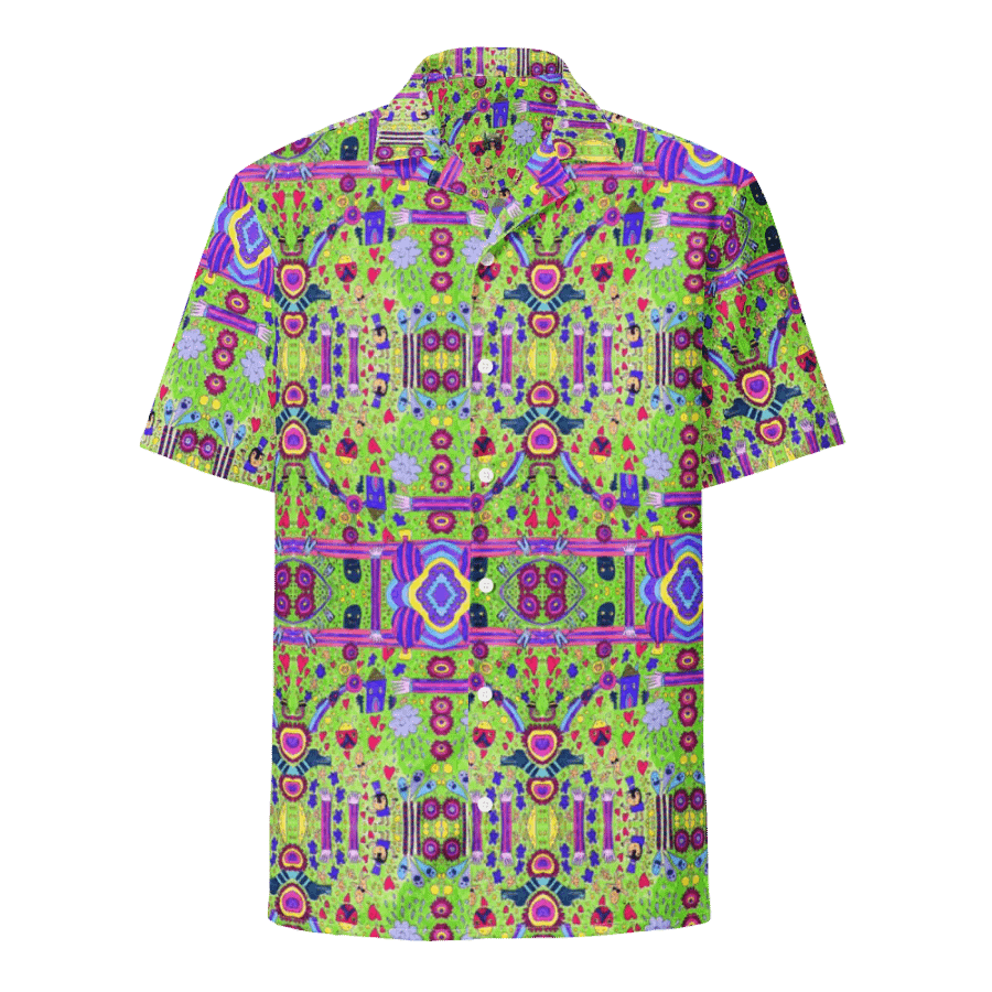 Abstract Doodle Life Unisex Hawaiian Shirt product image (6)