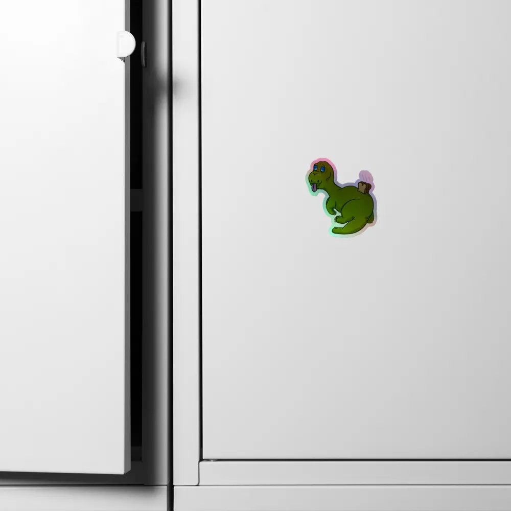 404 Toaster Dino Sticker (Holo) product image (4)