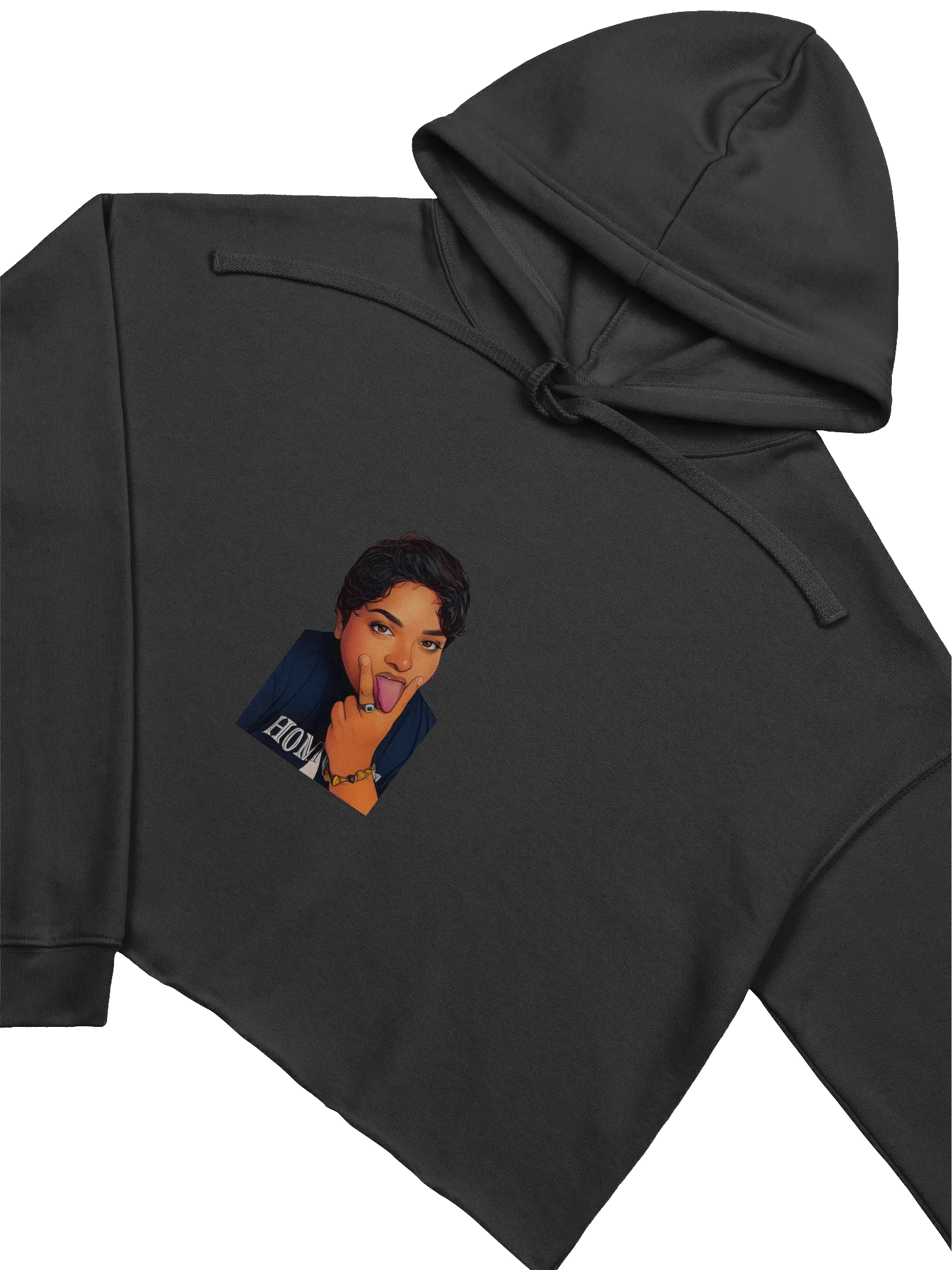 SeaDame - Self-Portrait Kick It & Lick It Crop Hoodie product image (20)