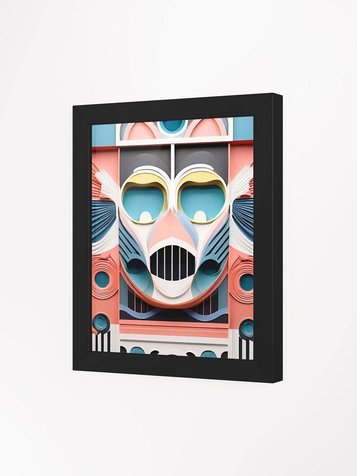 Pastel Robot Mask - Wall Art - Framed product image (2)
