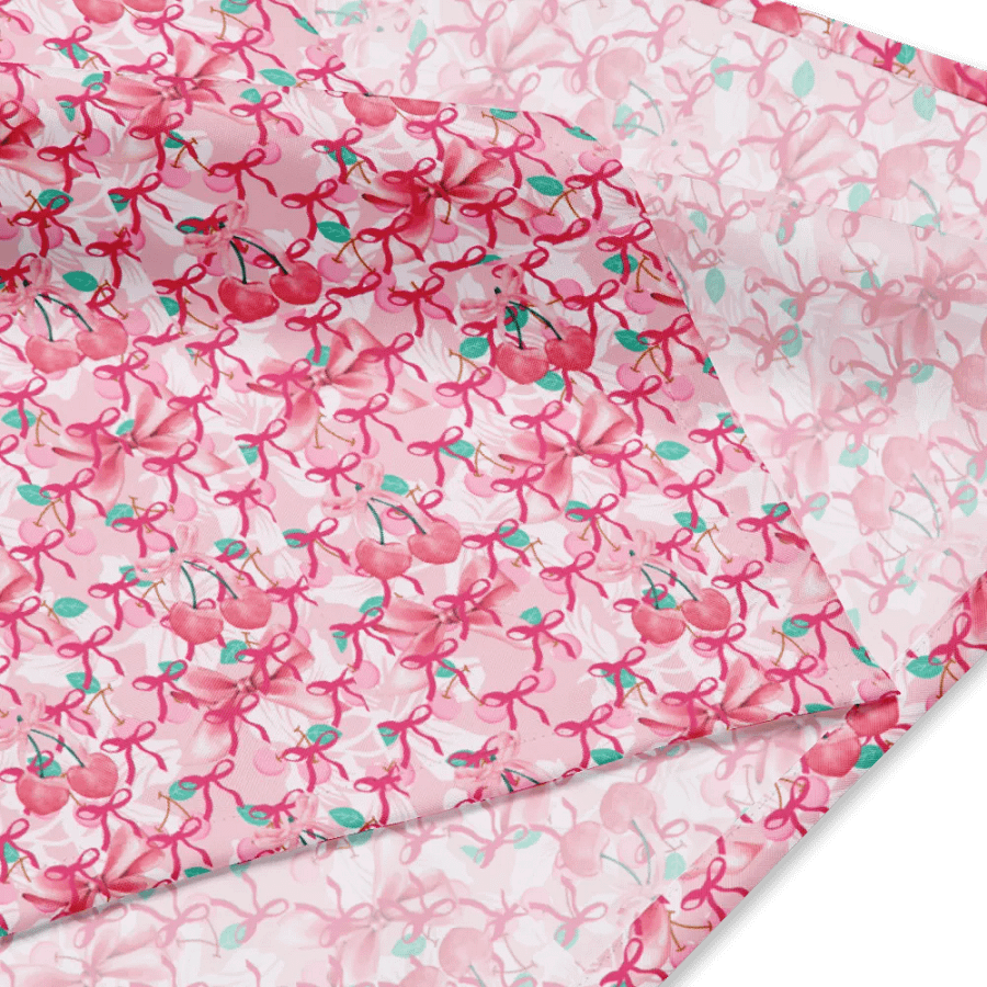 Pink bows ribbons coquette aesthetic bandana for the feminine ladies and girls product image (2)