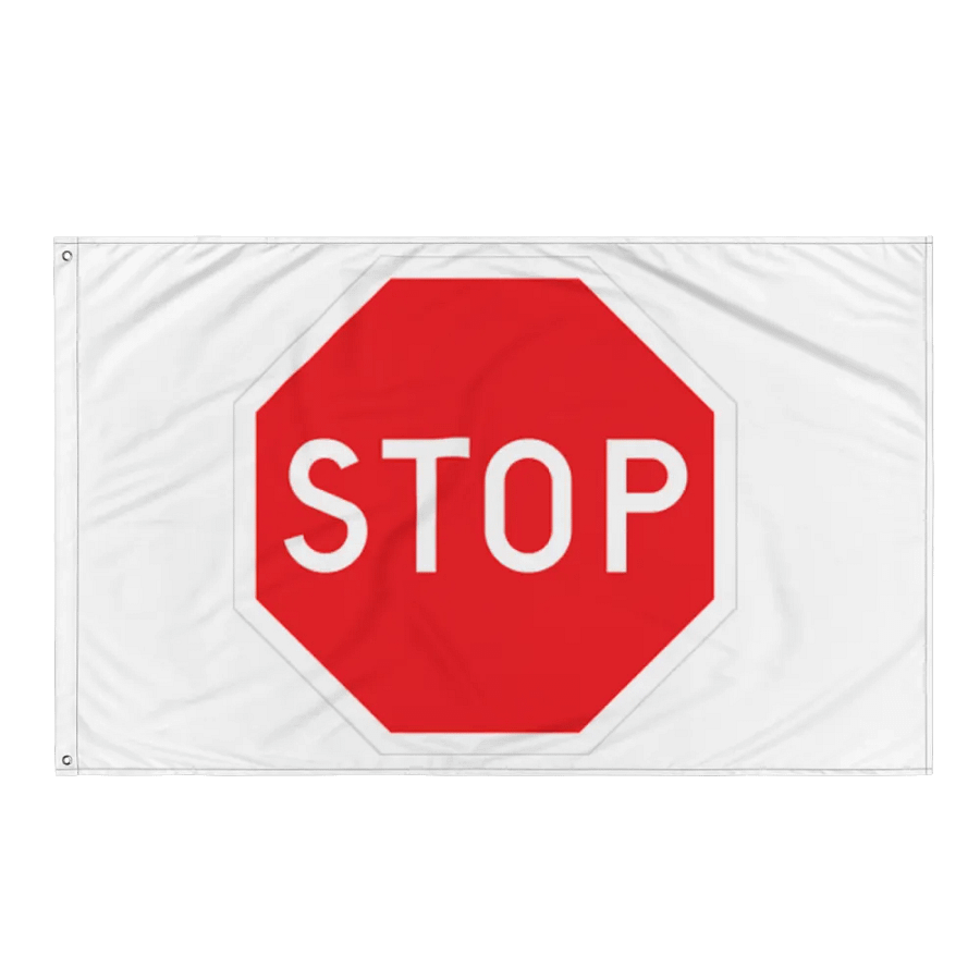 "STOP" Stop Sign Flag product image (11)