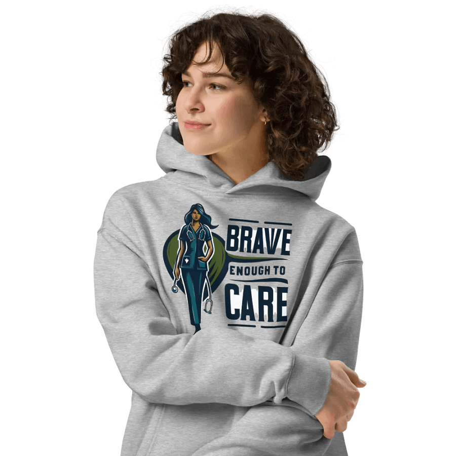 brave enough to care hoodie product image (4)