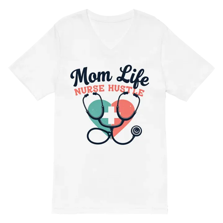 Heartfelt Nurse Mom Life V-neck Tee product image (2)