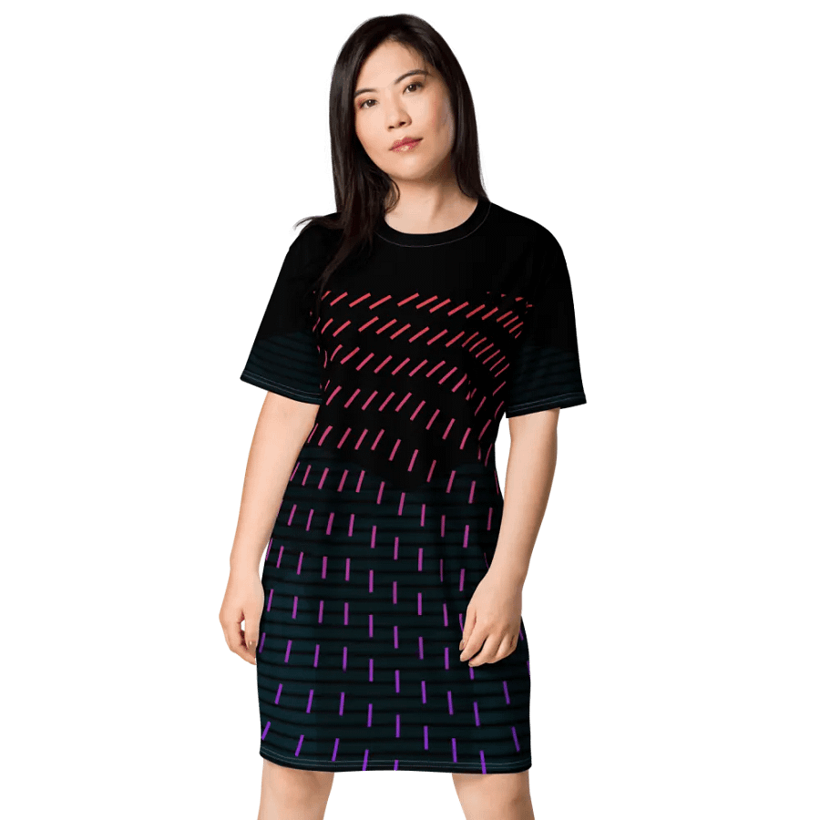 Chromatic Wave All-Over Dress product image (6)