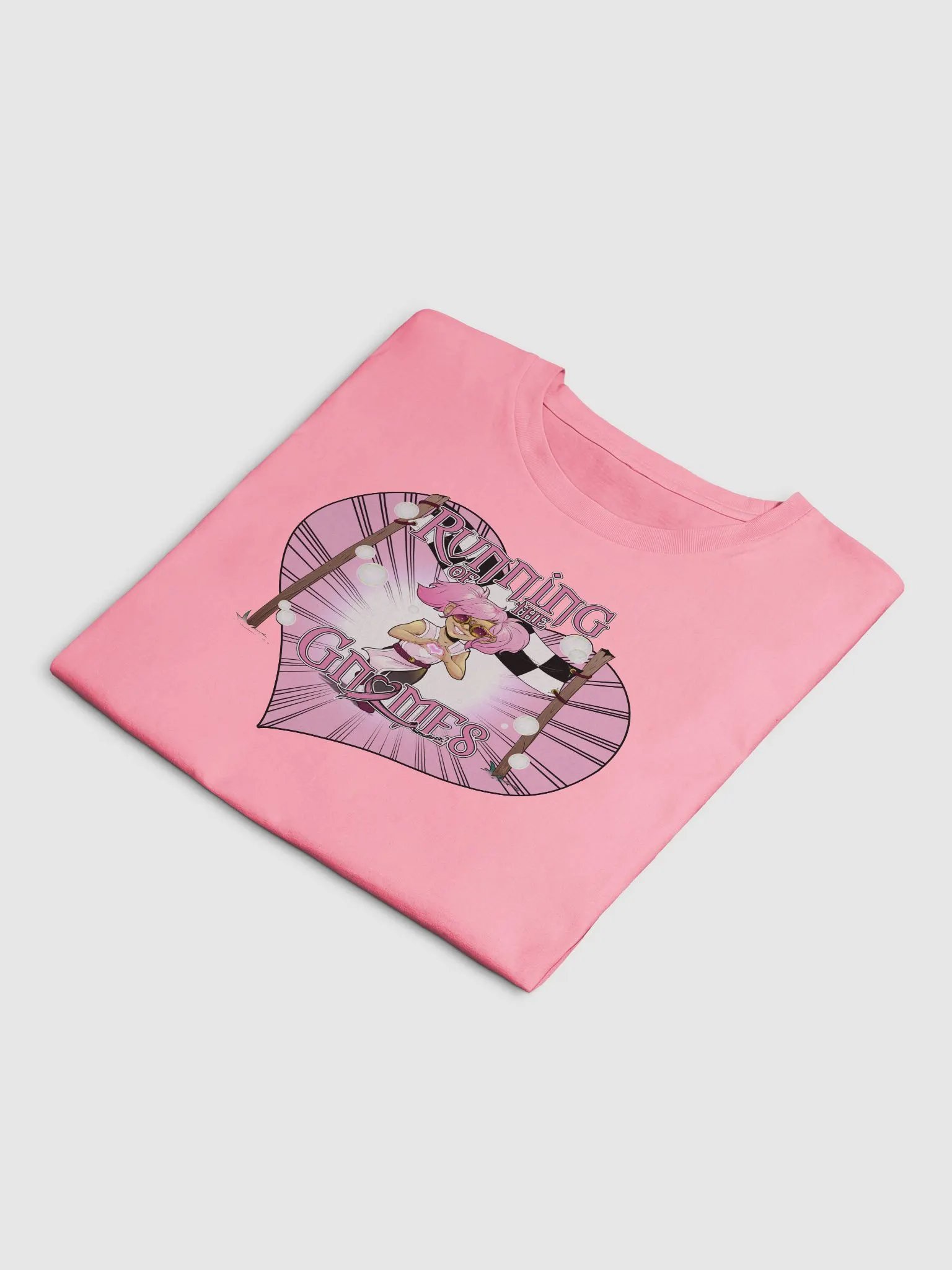 Running of the Gnomes Heart Racer- by Mischi -Crop Tee product image (14)