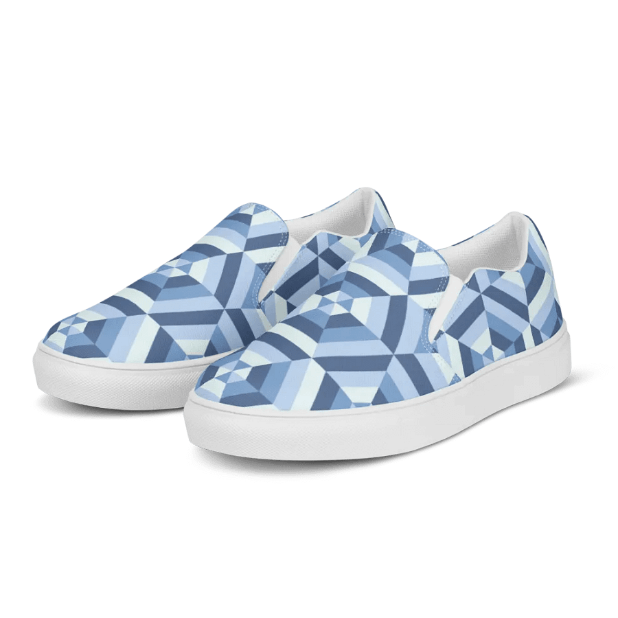 Illusion Cubes Slip-On Canvas Shoes product image (11)
