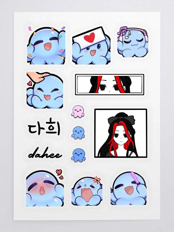 Emote Sticker Sheet product image (1)