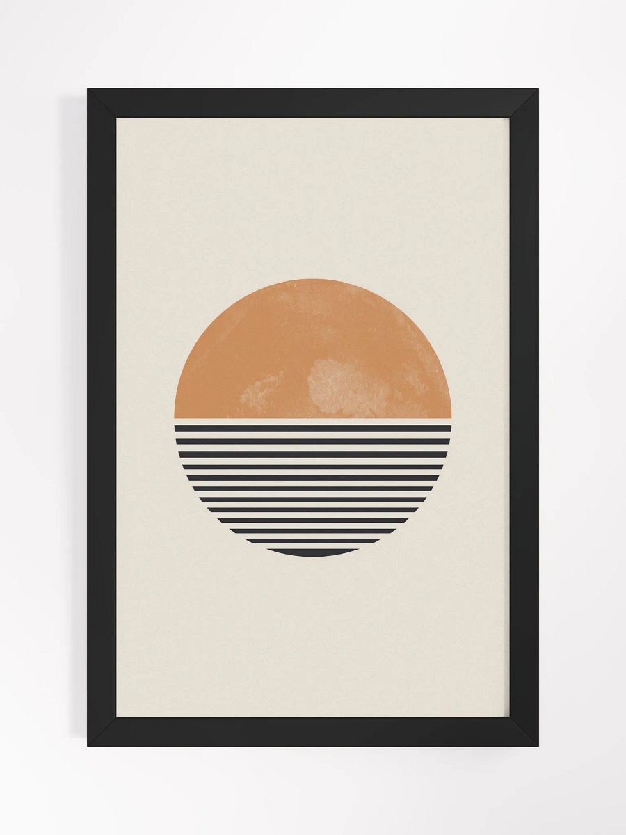 Sunset Stripes Framed Poster | Modern Wall Art to Brighten Your Space product image (3)