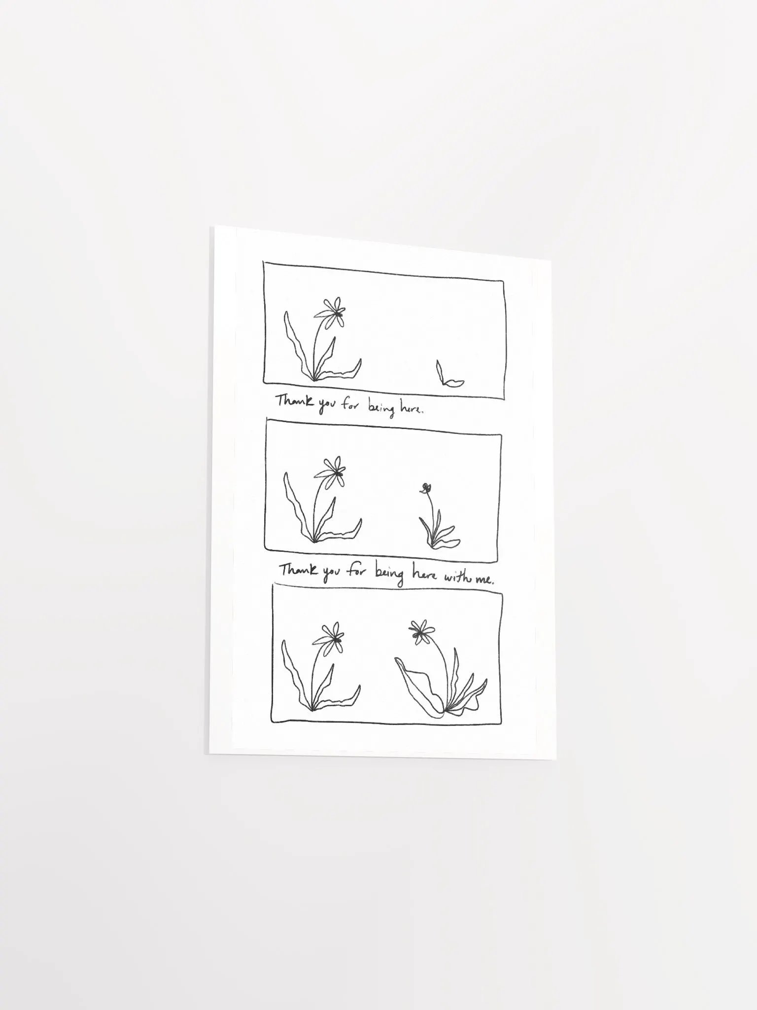 Thank You For Being Here Art Print product image (3)