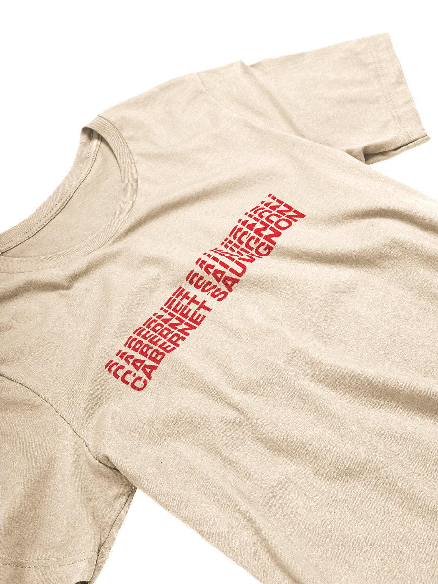 Cabernet Sauvignon Faded Text T-Shirt – Bold Wine Aesthetic product image (25)