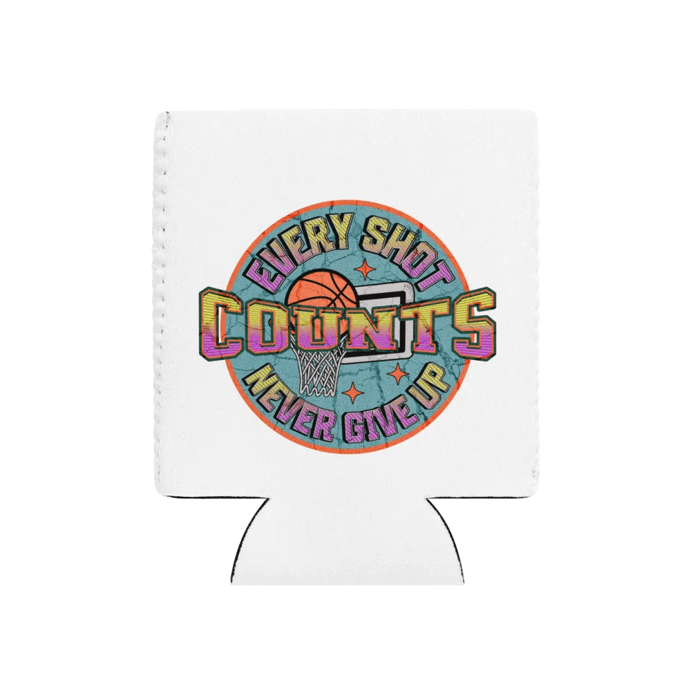 Every Shot Counts Basketball Motivational Can Cooler product image (1)