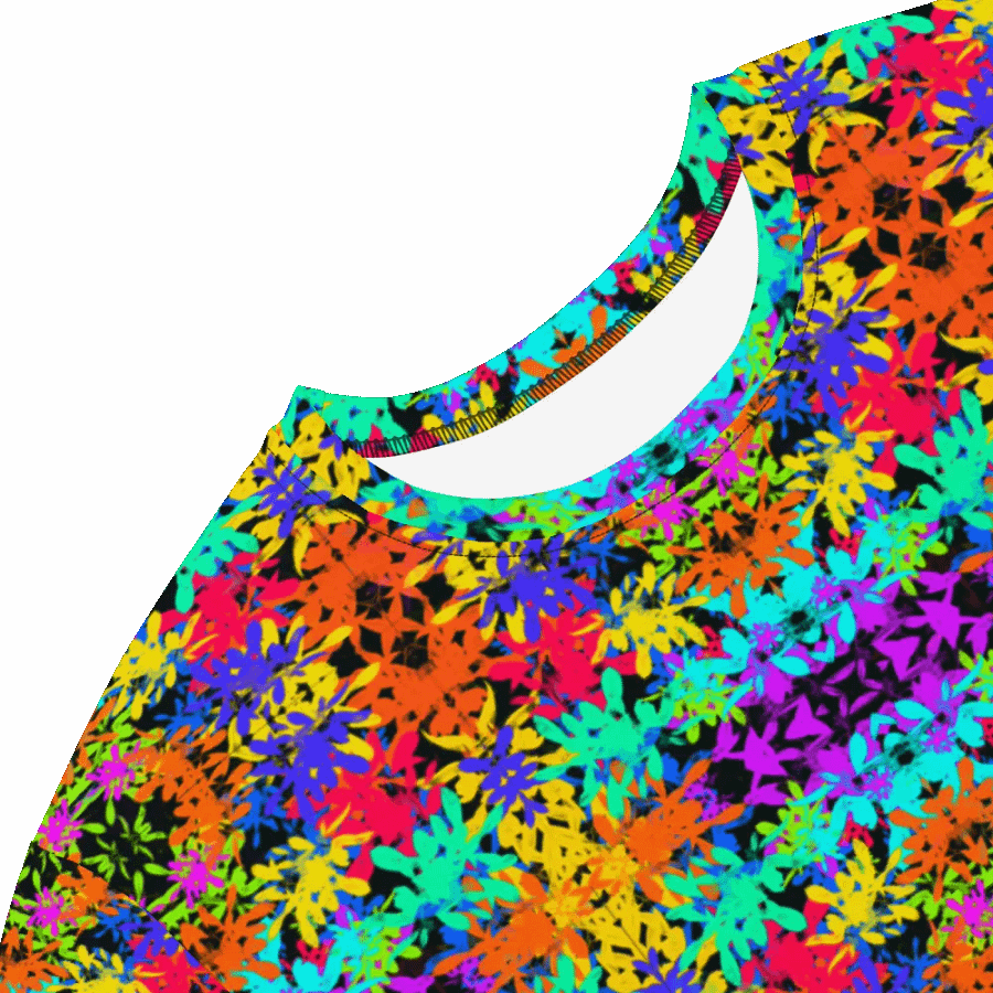 Bright Colourful Leaves Pattern Dress product image (6)