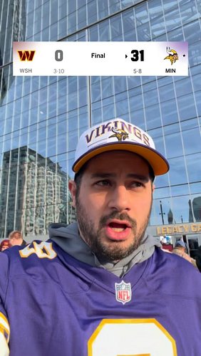 THAT WAS FUN! @adamawes...

#minnesotavikings #skol #nfl