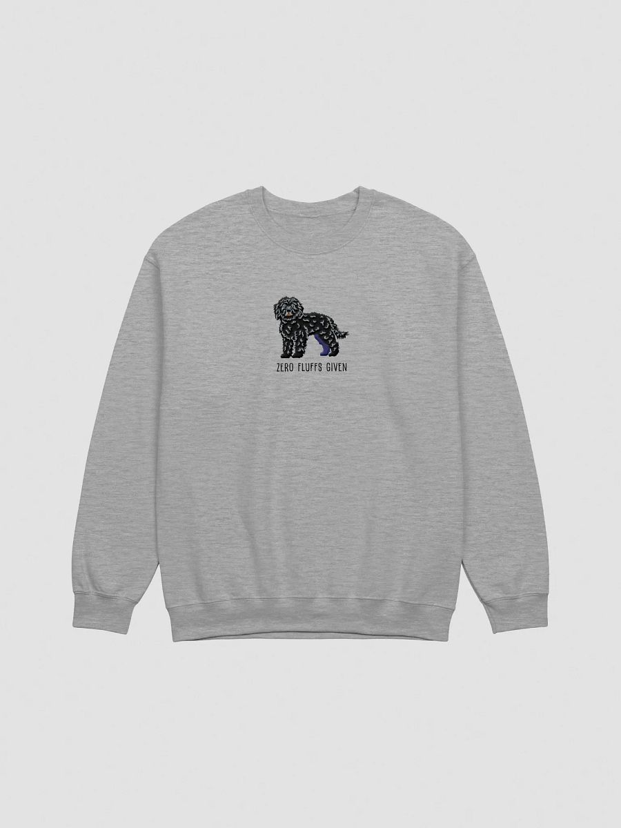 Zero Fluffs Given Sweatshirt (Embroidered) of a Cockapoo(Black) product image (10)