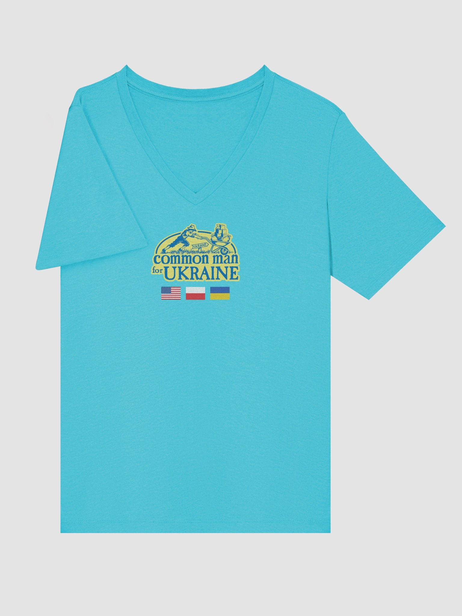 Women's V-neck - Centered logo front / "How do you say LOVE?" text on back product image (5)