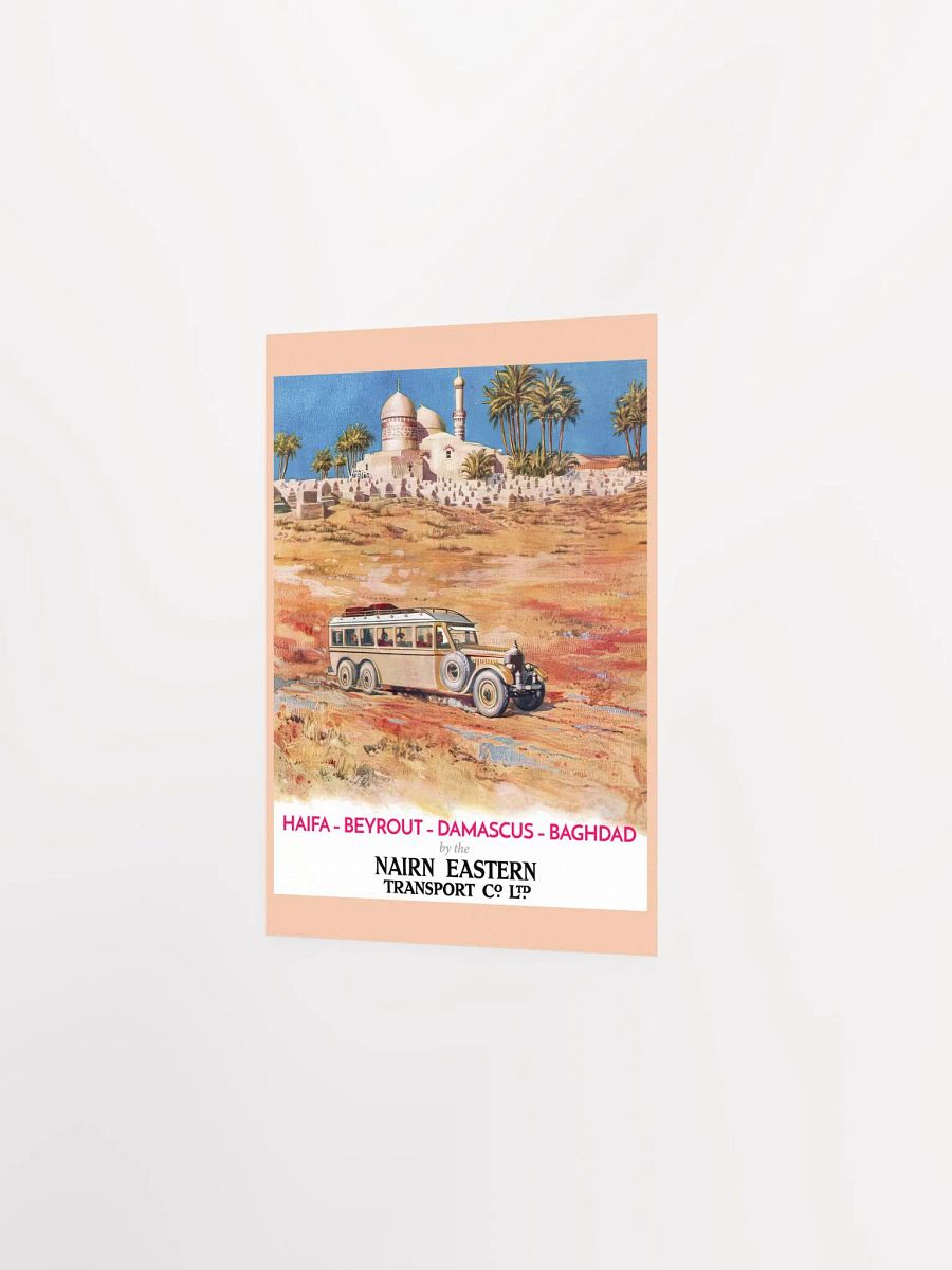 Haifa, Beirut, Damascus, Baghdad. Israel, Palestine, Lebanon, Syria, Iraq. 1931 — retro travel poster, vintage travel art print product image (9)