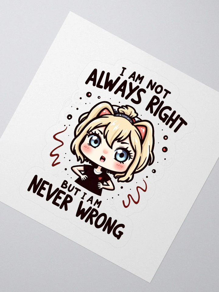 Never Wrong Kiss Cut Stickers product image (4)