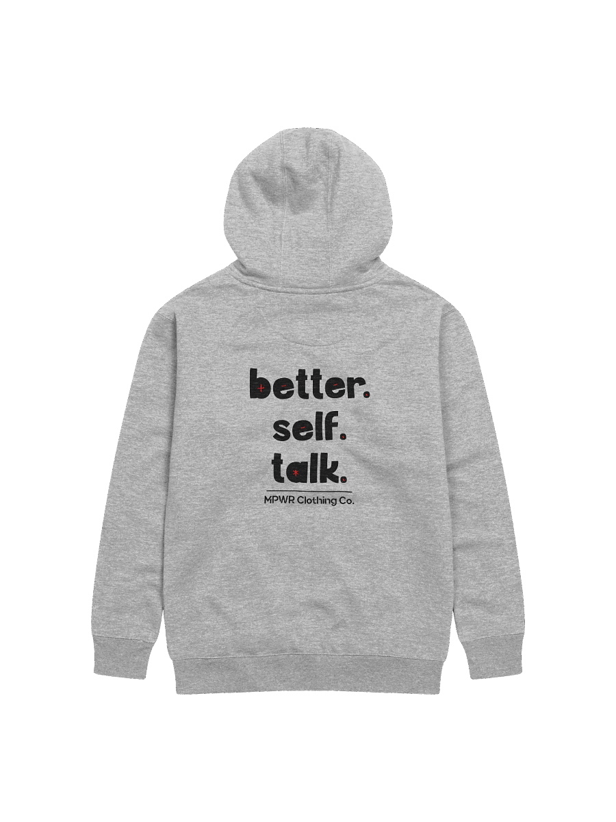 Better. Self. Talk. Hoodie (Black & Red) product image (2)