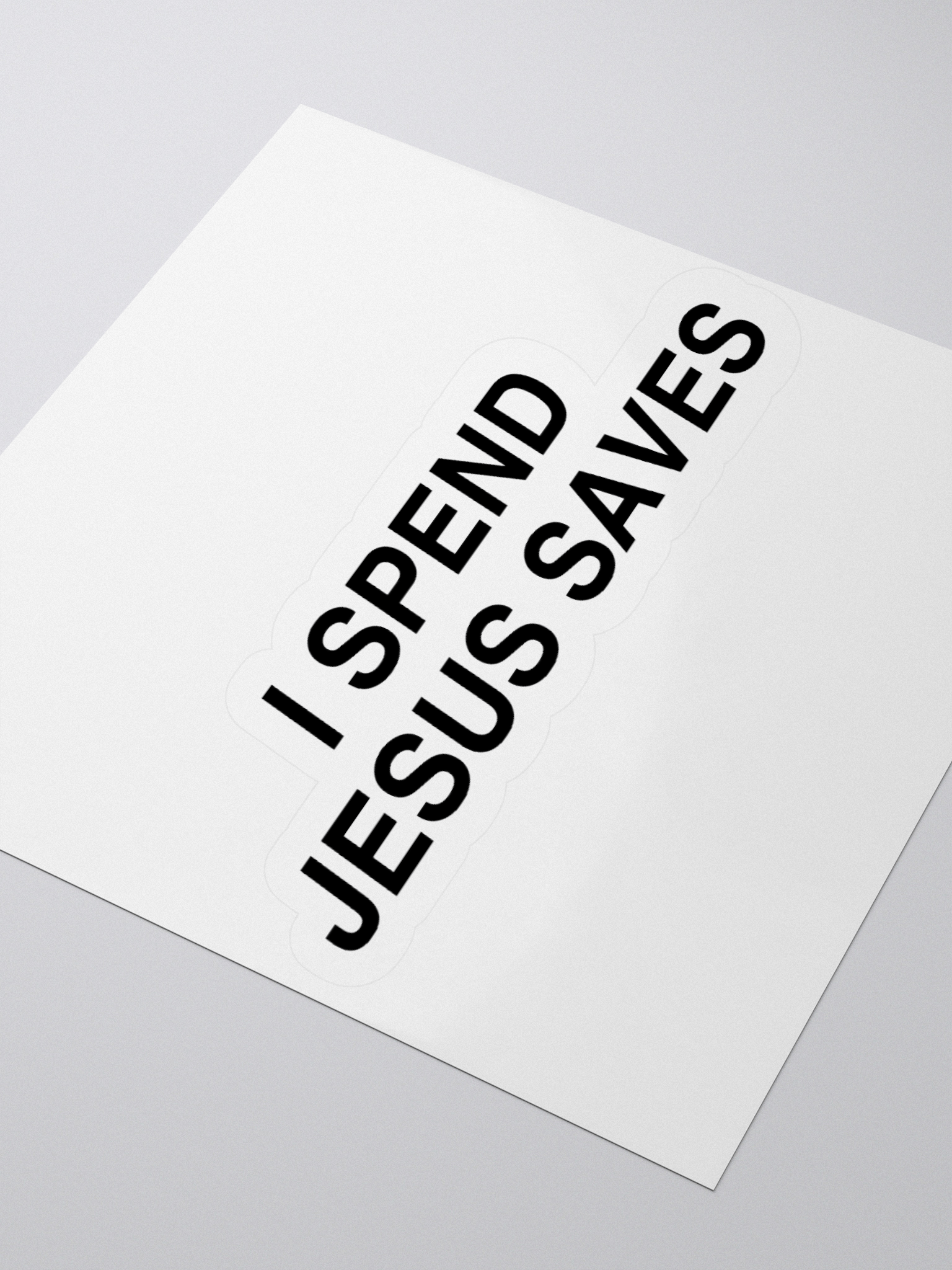 I Spend Jesus Saves Sticker product image (9)
