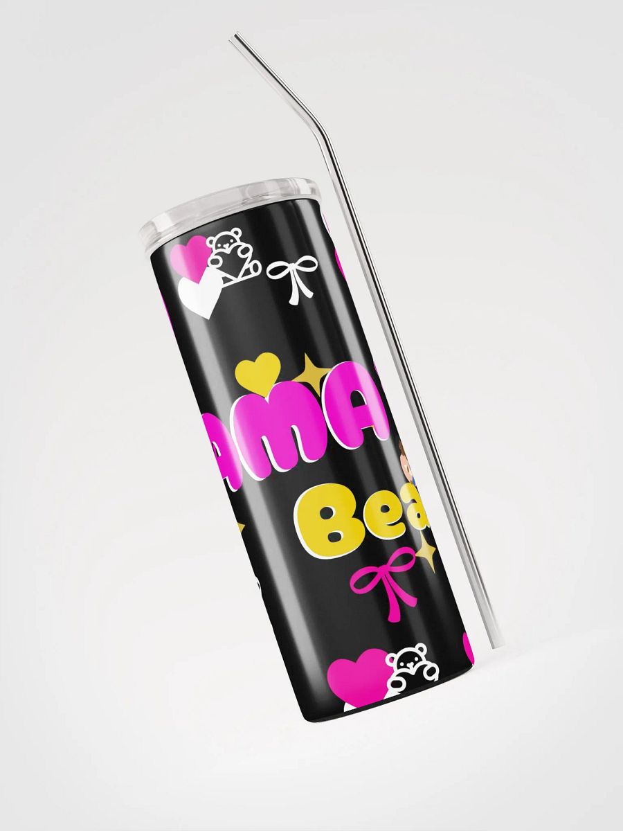 Mama's Bear Stainless Steel Tumbler with reusable Straw, leak proof cup lid, Tumbler Mug Drinkware Flask product image (3)