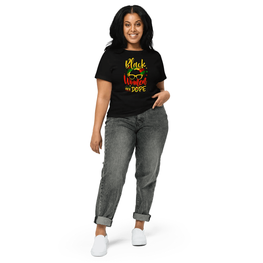 Black Women Are Dope - Black heritage and culture High-Waisted Tee product image (2)
