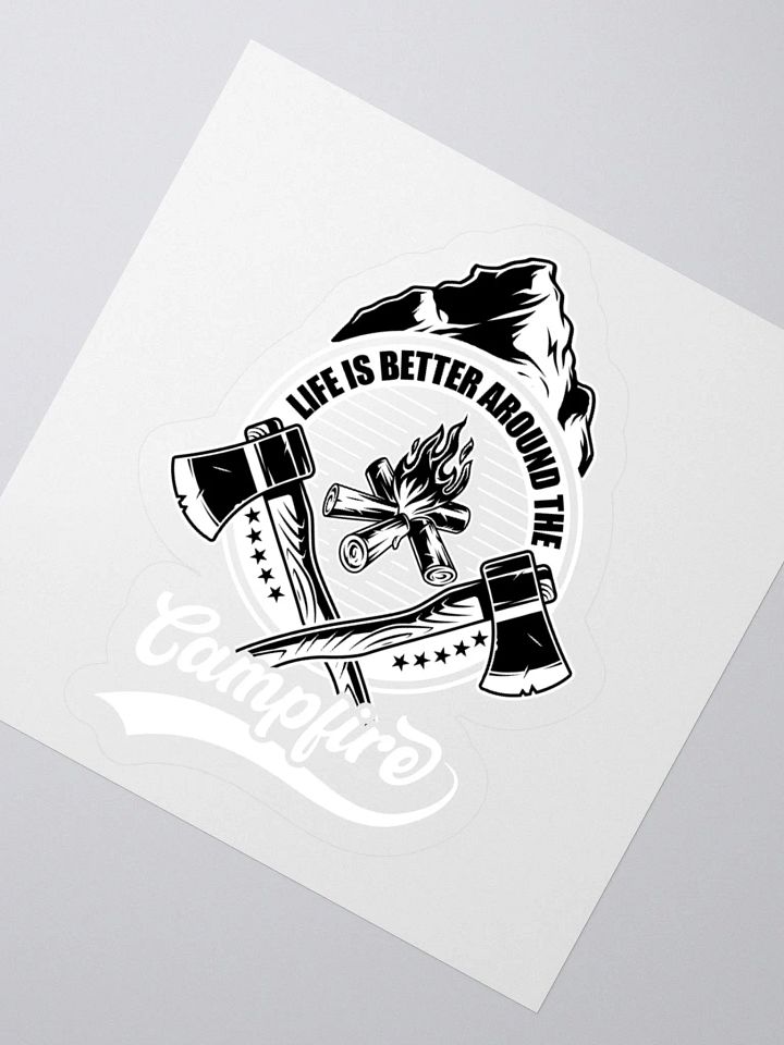 Mountain Campfire Kiss-Cut Stickers product image (5)