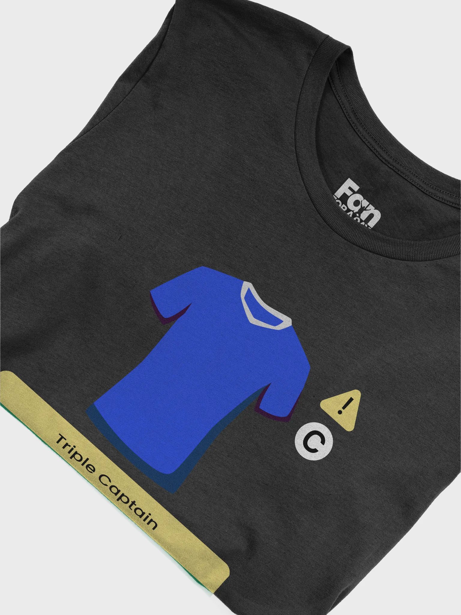 Blue Triple Captain Fantasy Football T-shirt product image (5)