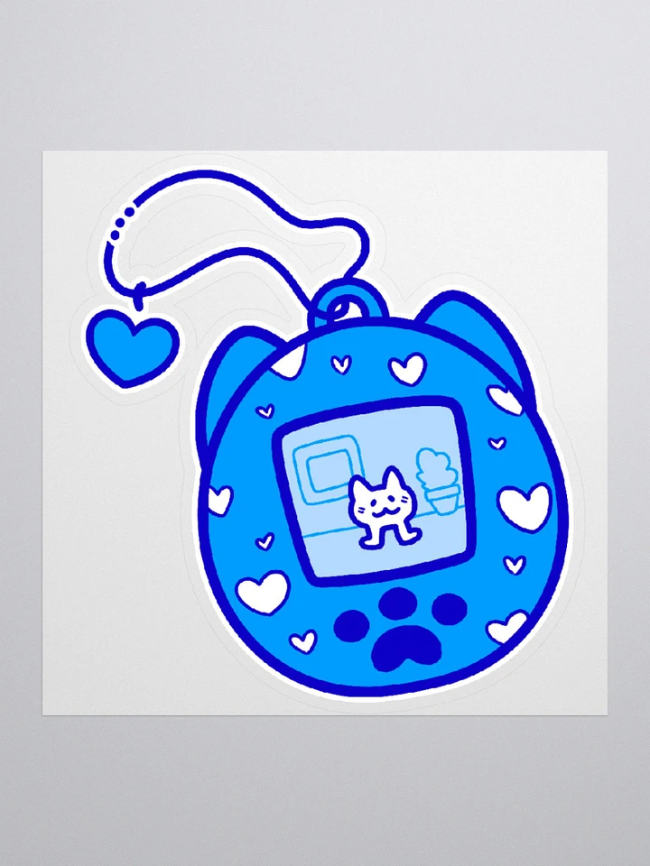 Lovely Digital Meow Sticker 2 - Blue product image (1)