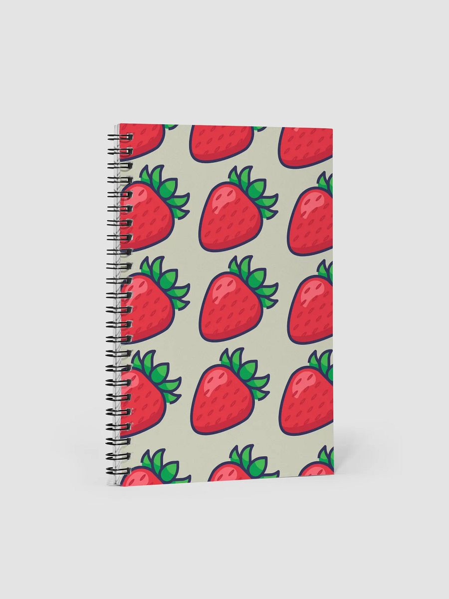 Strawberry Spiral Notebook Green product image (1)