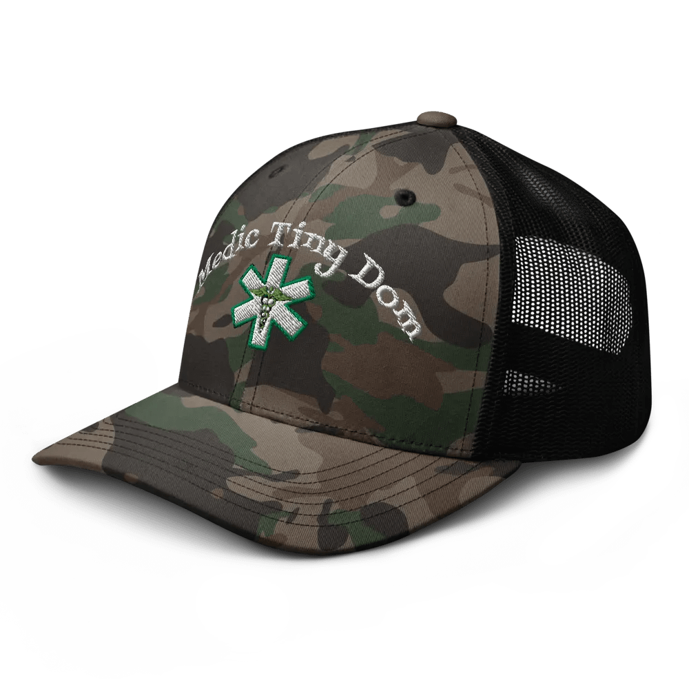 "Medic Tiny Dom" Camo Trucker Hat product image (6)