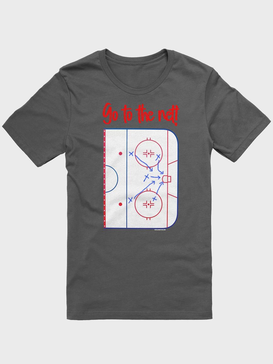 Funny Hockey T-Shirt - Go to the Net - Beer League Hockey Shirt for Men – Gift for Hockey Players & Net Front Guys product image (2)