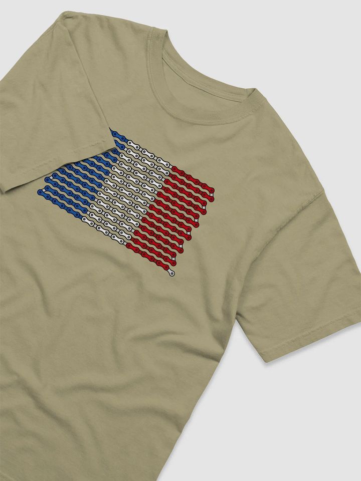 France Bike Chain Flag on Heavyweight Tee product image (2)