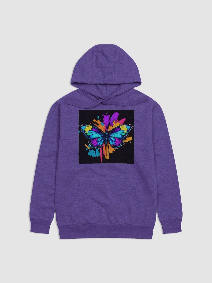 Vibrant Butterfly Splatter Hoodie- image on both sides product image (1)