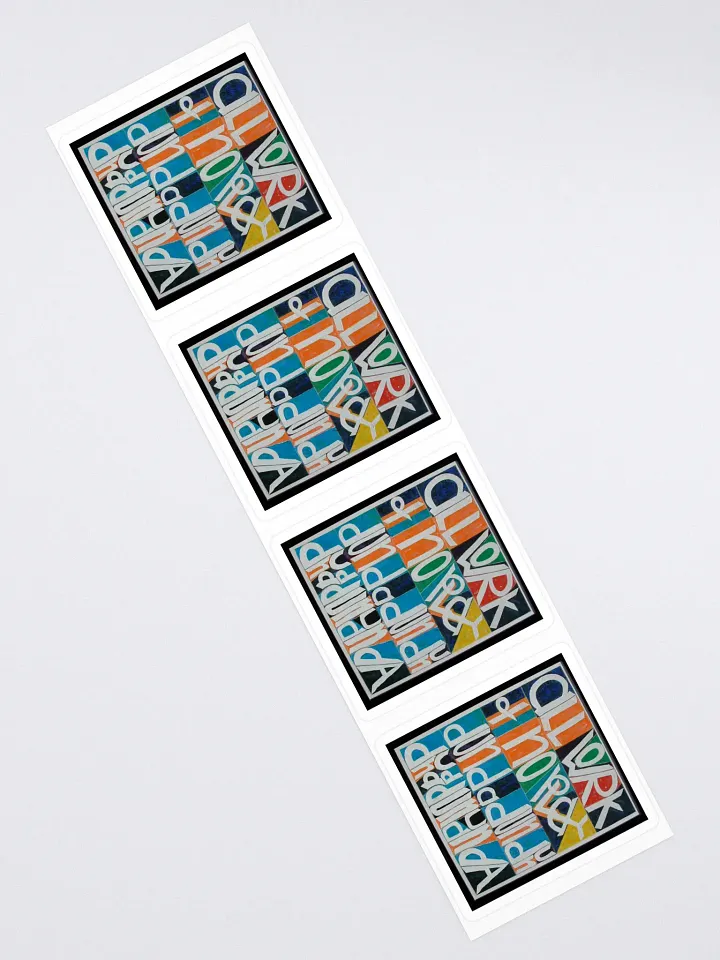 All Work and No Play 4-Pack Stickers product image (2)