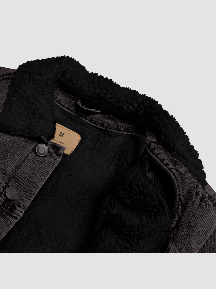 Bubbly and a B*tch Unisex Sherpa Denim Jacket product image (9)