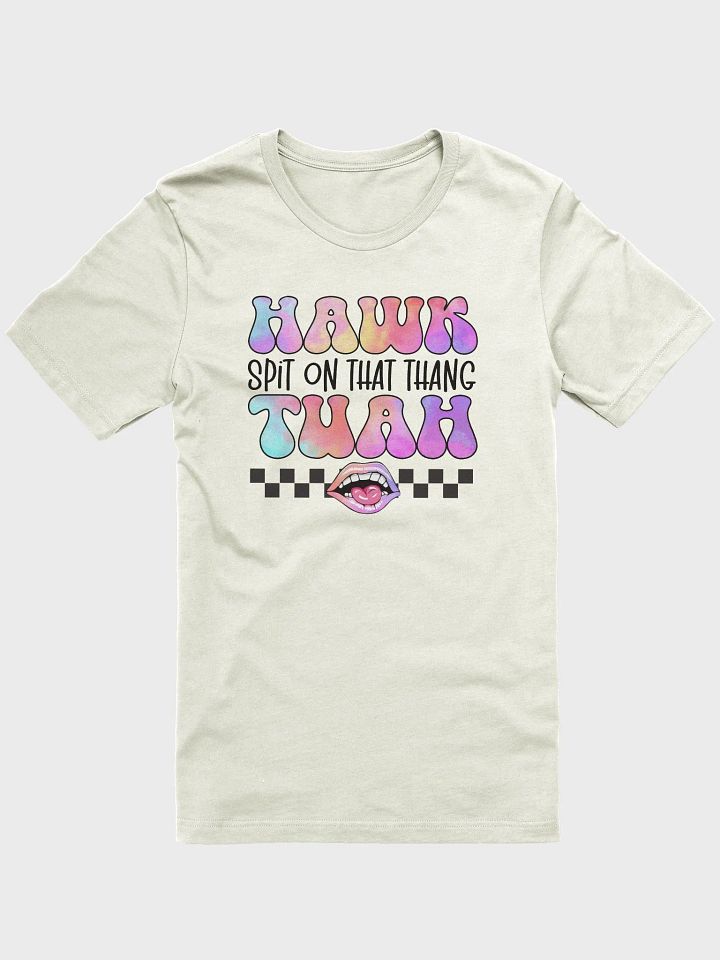 Hawk Tuah shirt, groovy spit on that thang funny quote, viral meme tee product image (1)