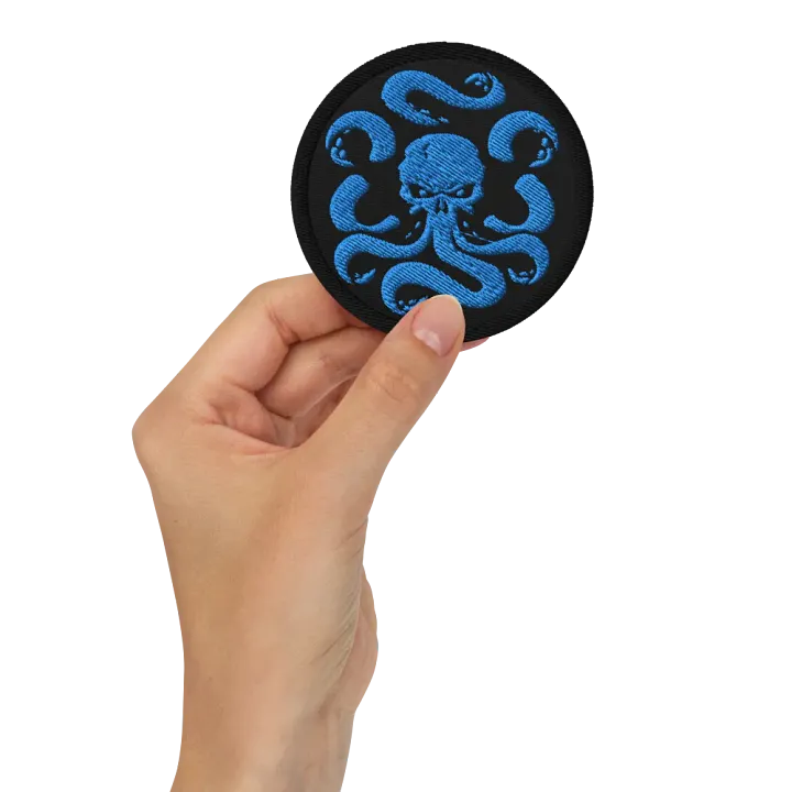 Basic Blue Embroidered Patch product image (2)