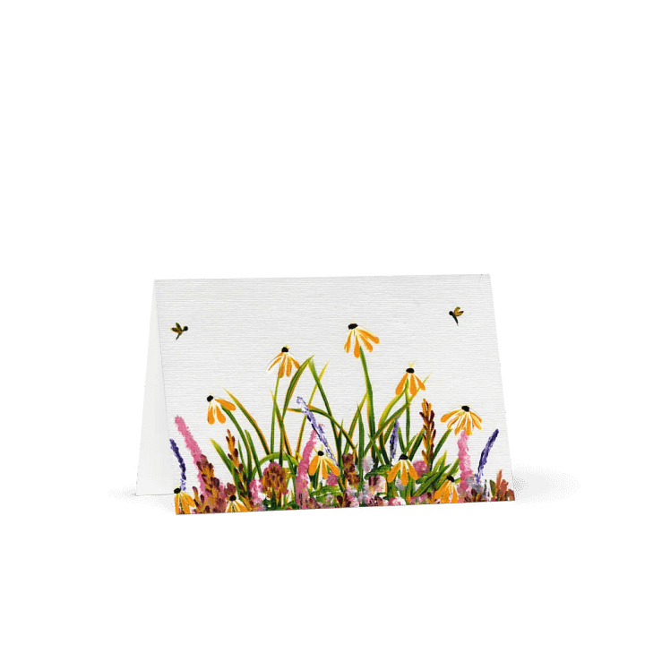 Yellow Wildflower Daisies Nine - Greeting Card product image (1)