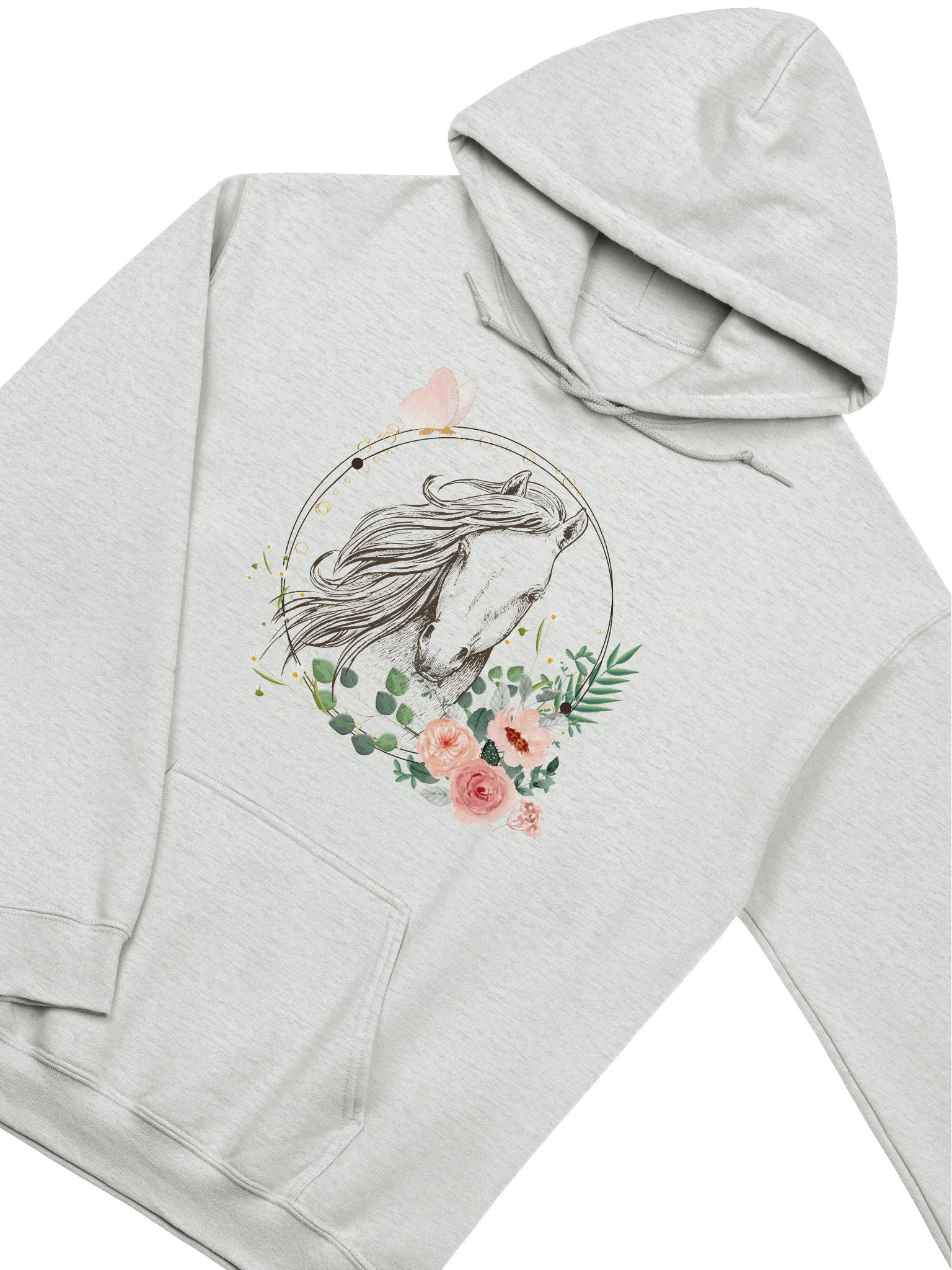 Floral Horse Silhouette Hoodie product image (3)