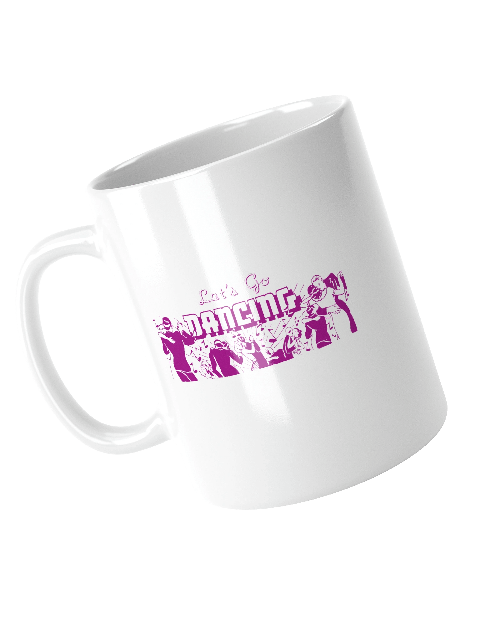 'Let's Go Dancing' White Mug product image (11)