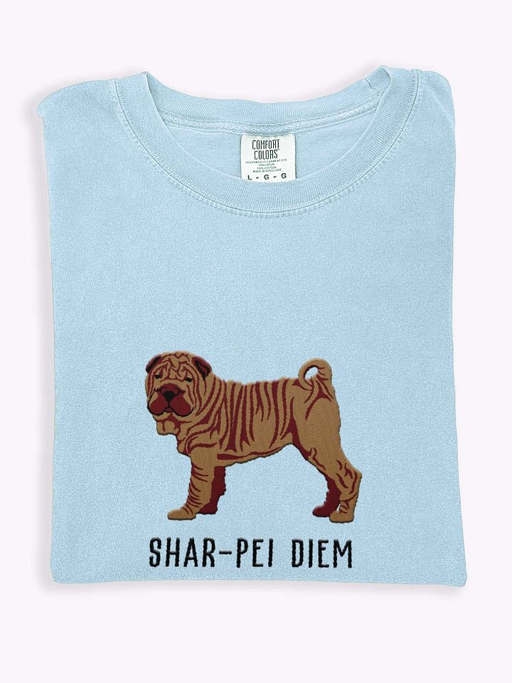 Shar-Pei Diem T-Shirt(Embroidered) of a Chinese Shar-Pei product image (1)