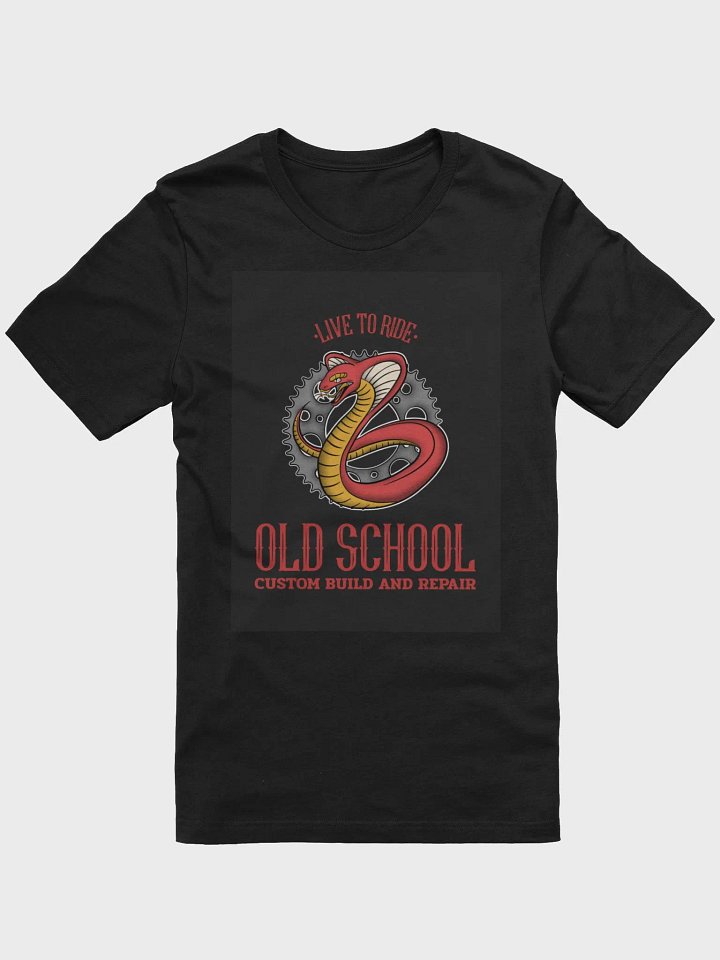 Live To Ride Old School Custom Build And Repair TShirt product image (1)