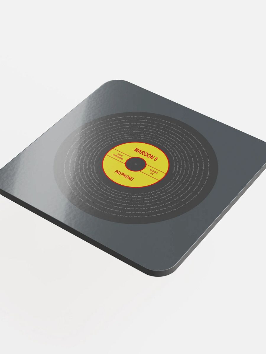 Maroon 5 - Payphone Vinyl Coaster product image (4)