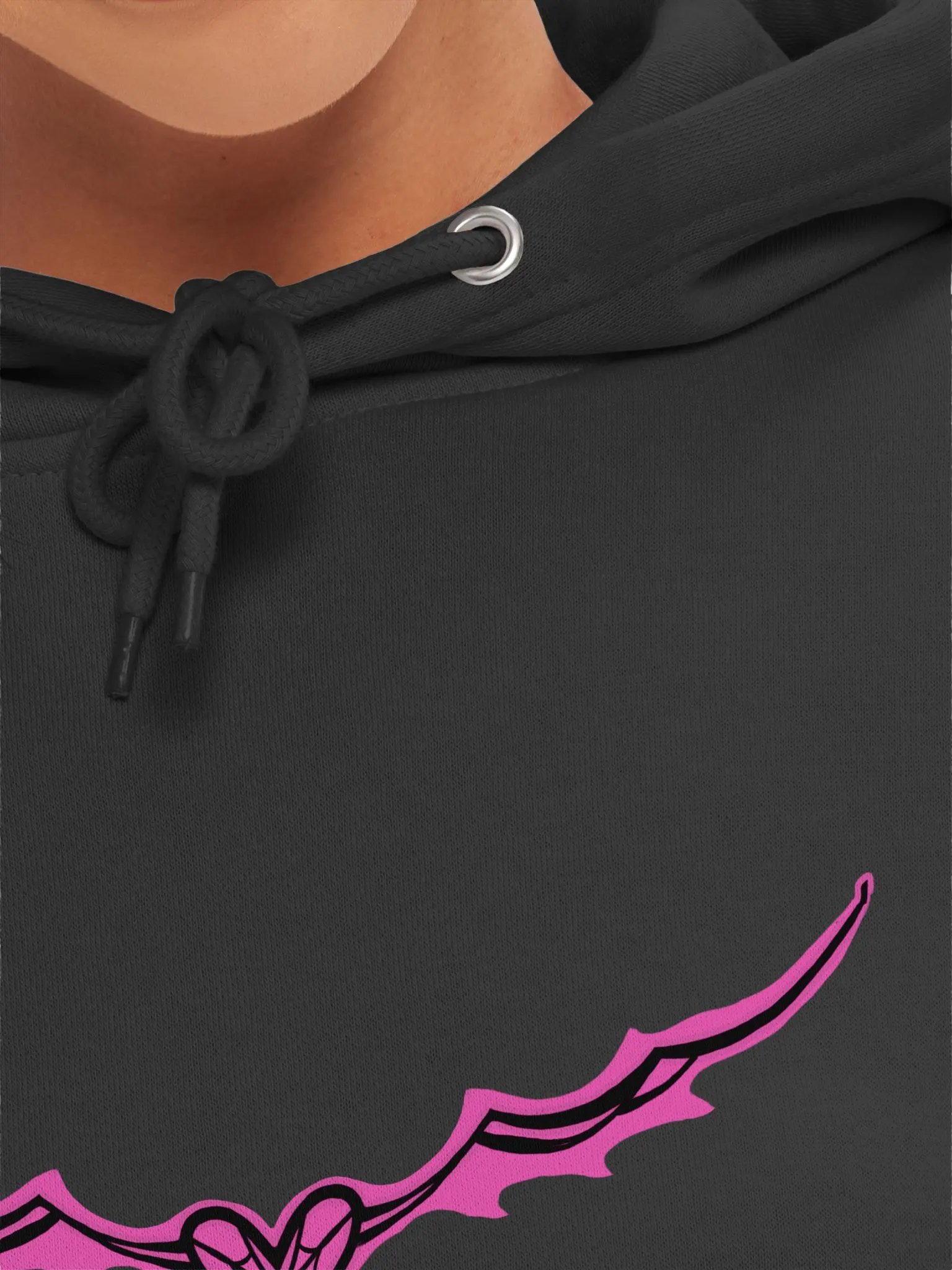 pink gothic vampire heart hoodie product image (20)